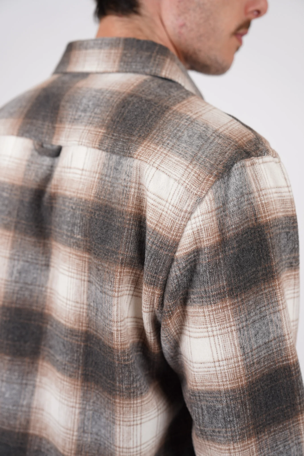 JAMES HARPER LARGE CHECK WOOL MIX OVERSHIRT JHJ154