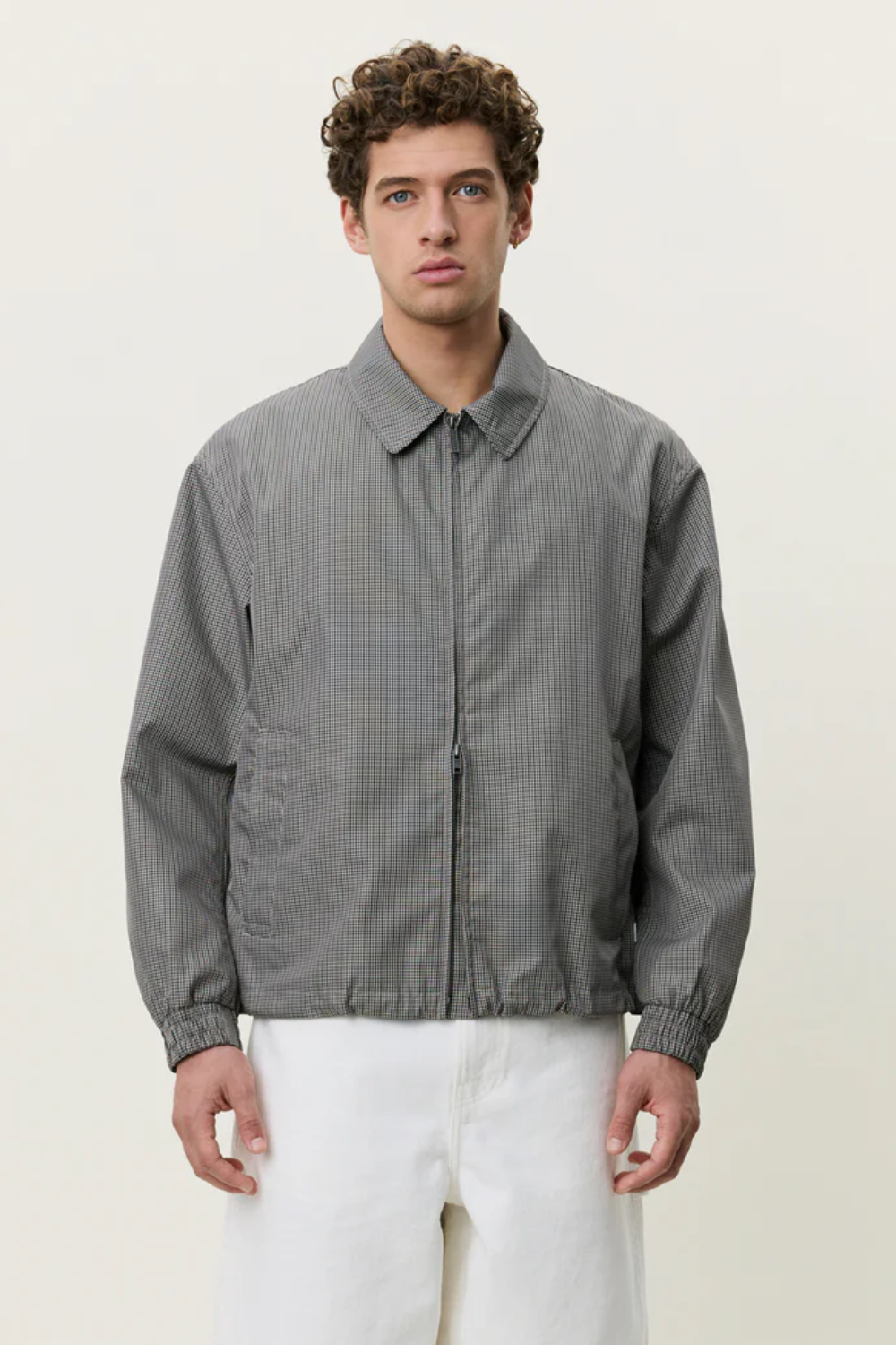 LES DEUX MINI CHECK ZIPPER JACKET 1001842