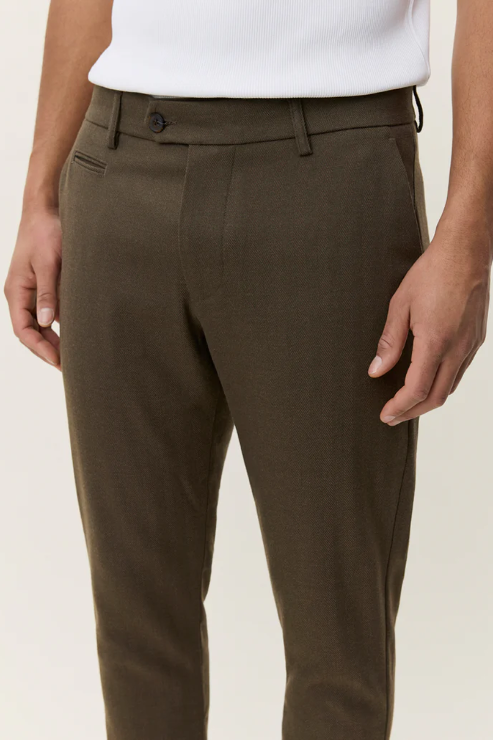LES DEUX COMO HERRINGBONE SUIT TROUSER 1001871