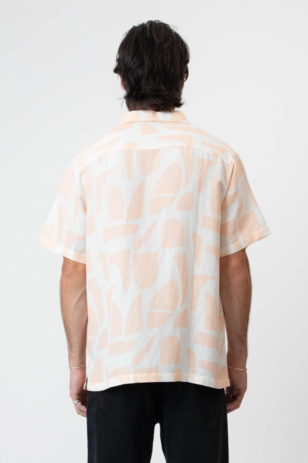 MR SIMPLE RAYBEAM S/S LINEN SHIRT M043144