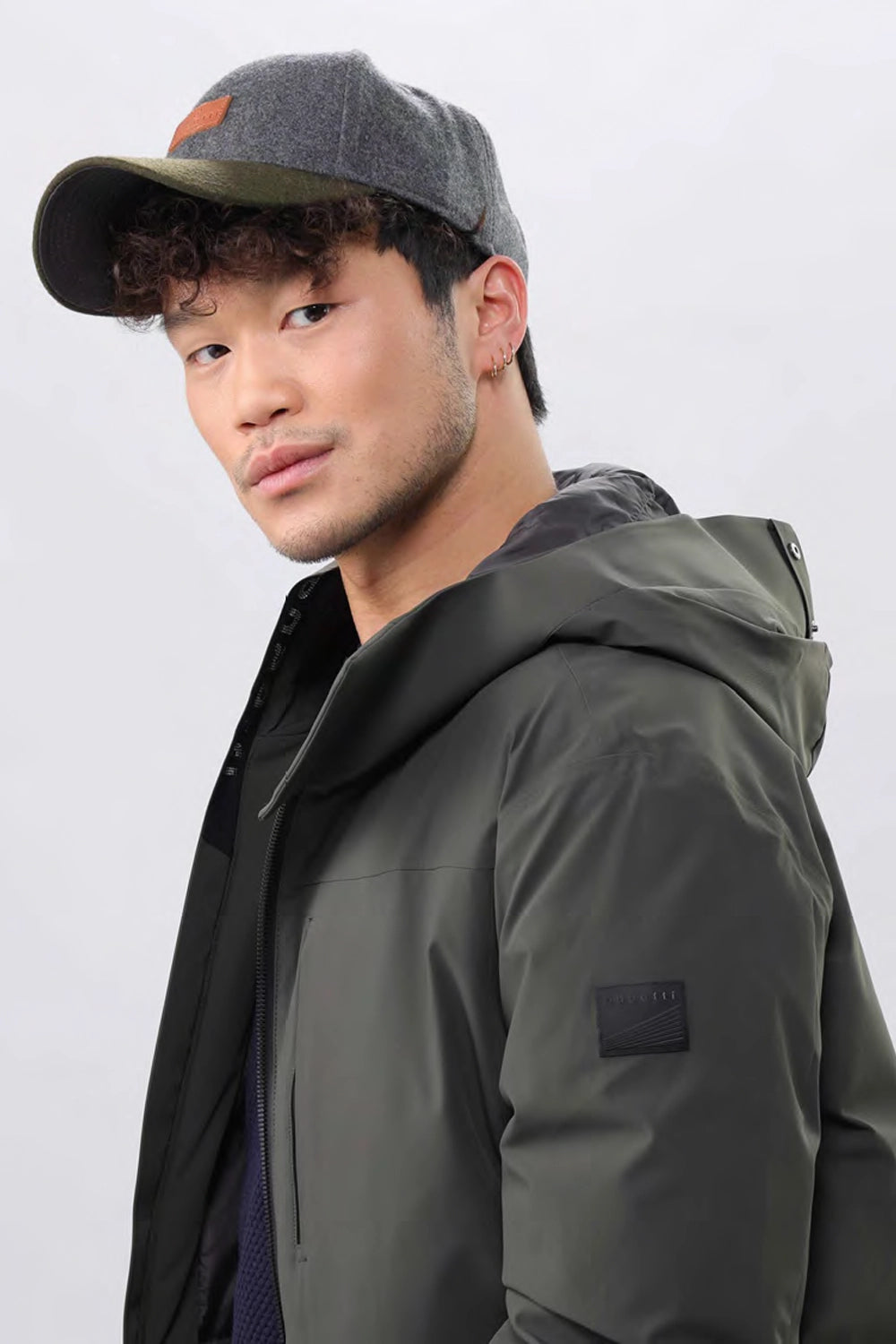 BUGATTI WOOL BLEND 2 COLOUR BASEBALL CAP 629204