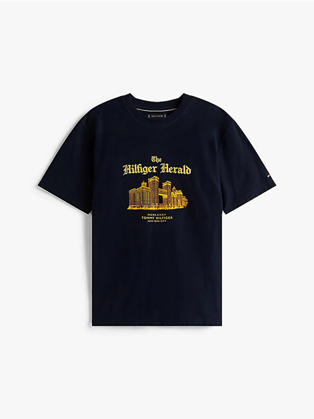 TOMMY HILFIGER NY HERALD SKYLINE GRAPHIC TEE MW0MW40920