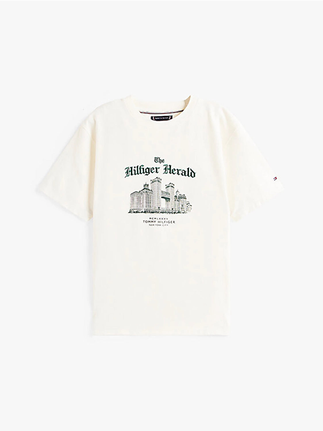 TOMMY HILFIGER NY HERALD SKYLINE GRAPHIC TEE MW0MW40920
