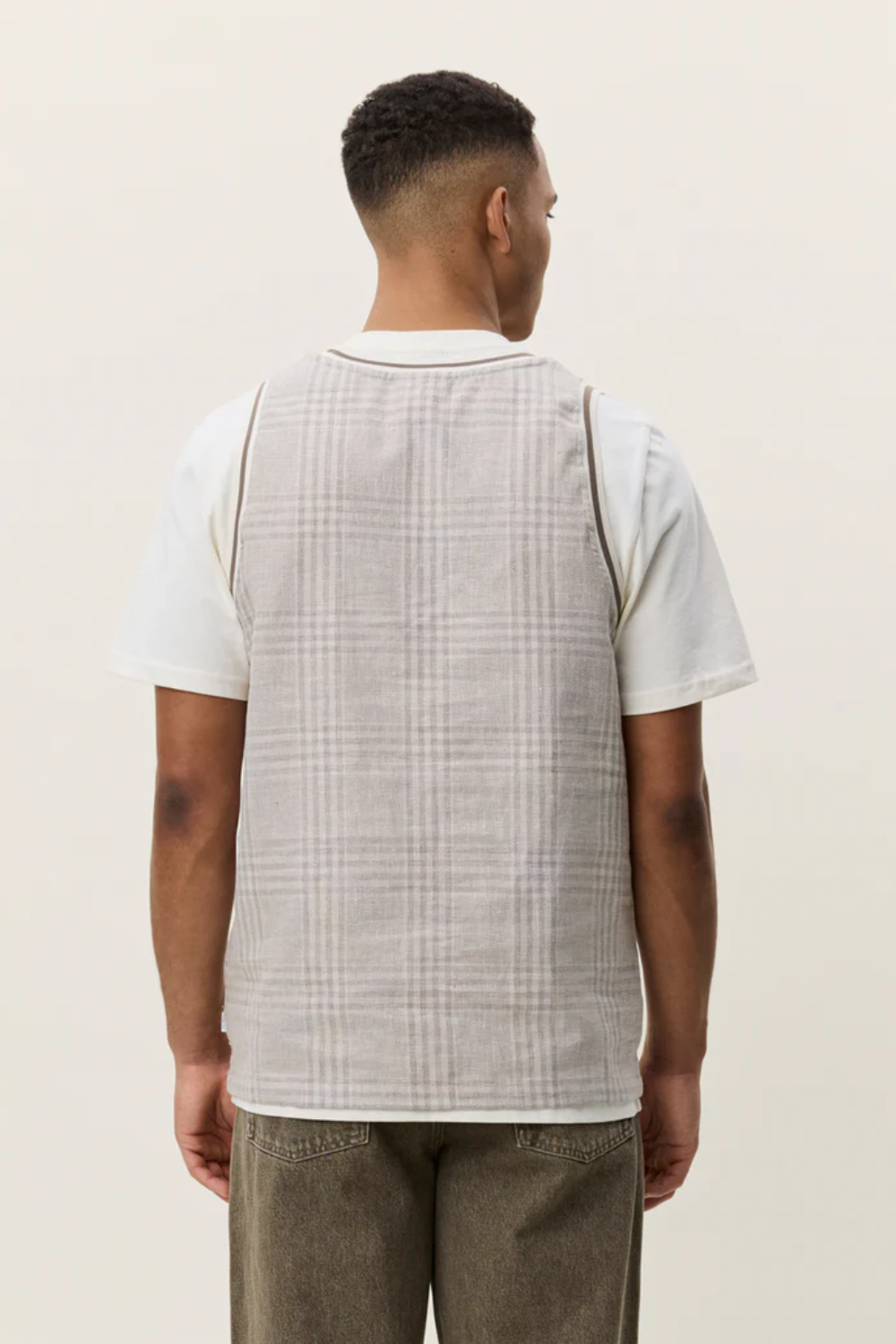 LES DEUX WOVEN CHECK TANK TOP 1001919