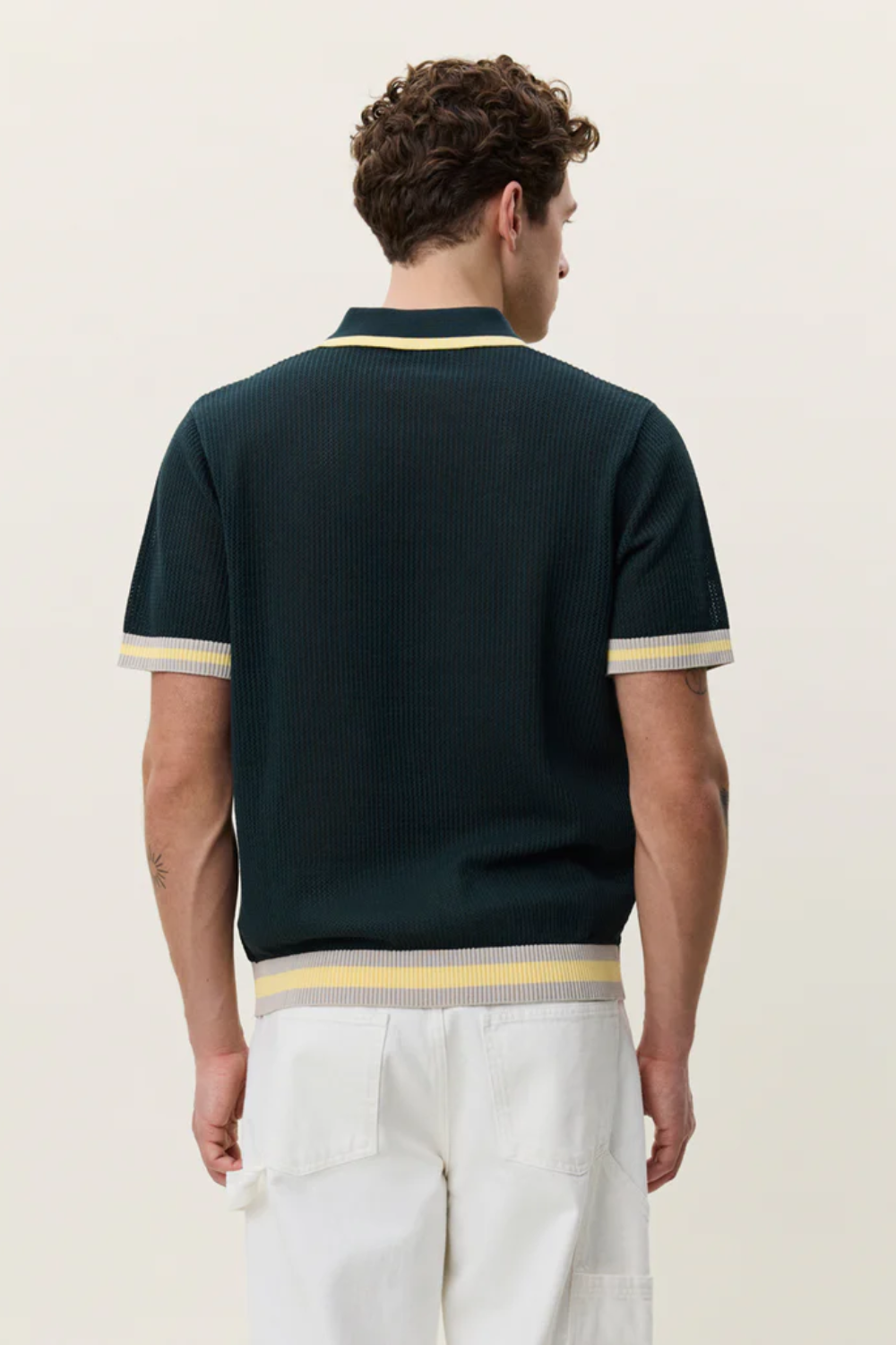 LES DEUX LACE KNITTED POLO 1001847