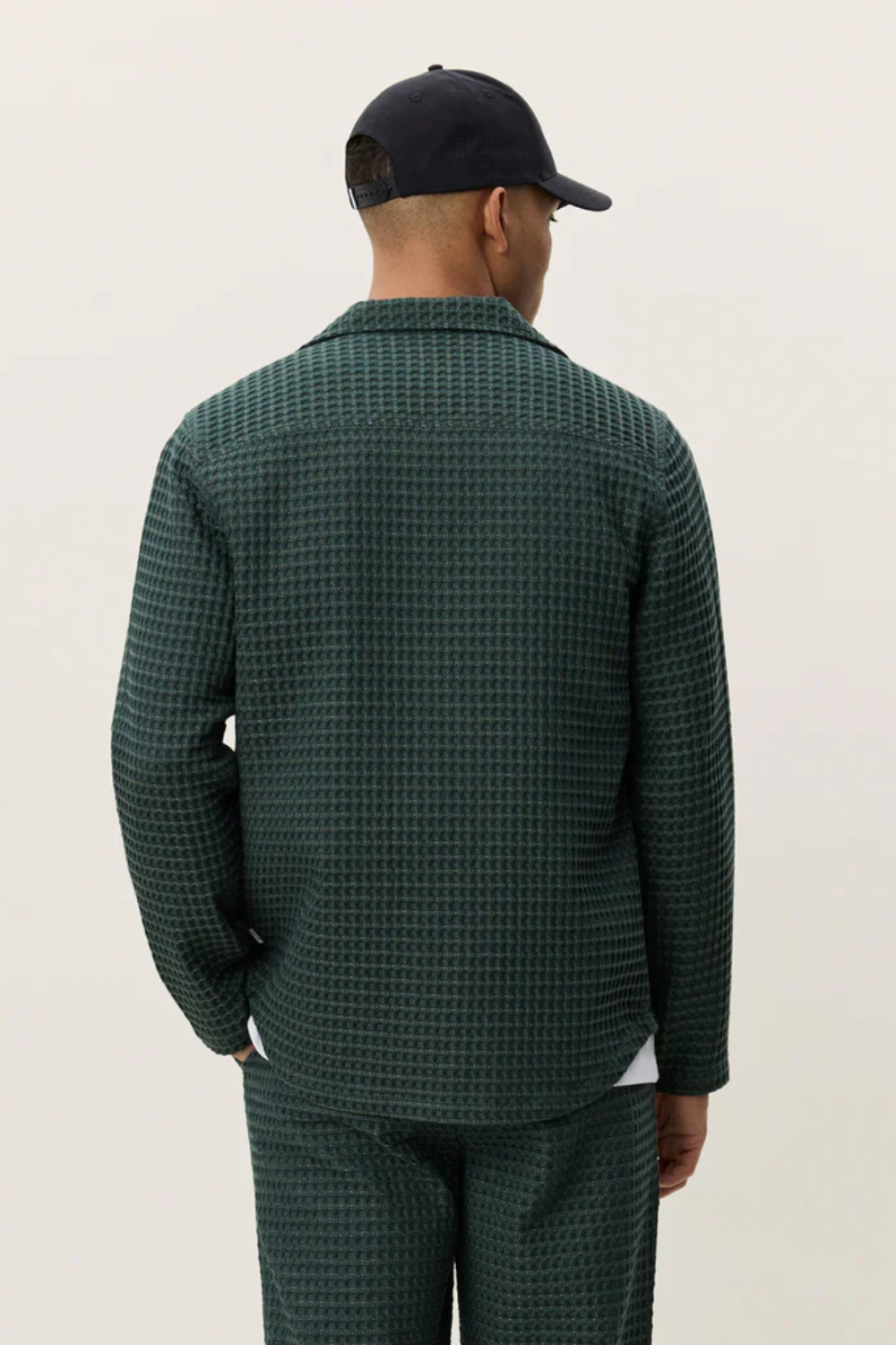 LES DEUX CHECK SEERSUCKER OVERSHIRT 1002094