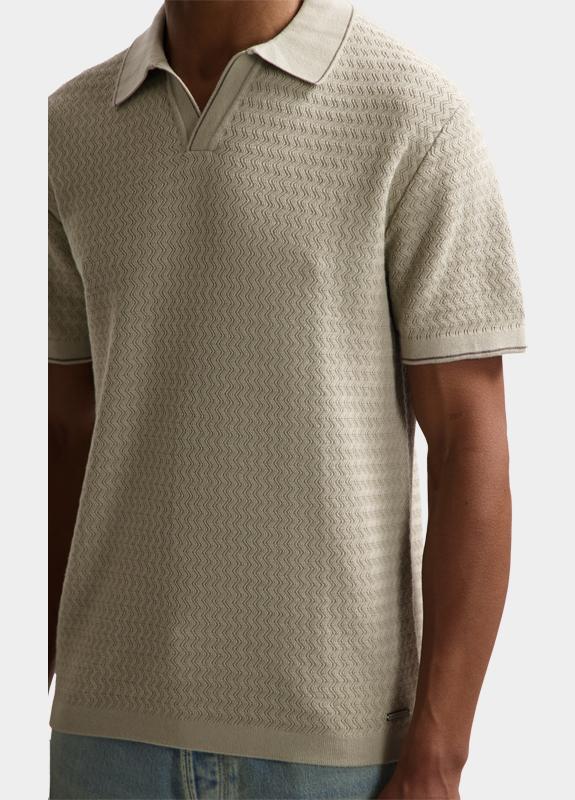DSTREZZED NOEL TEXTURED POLO 421150