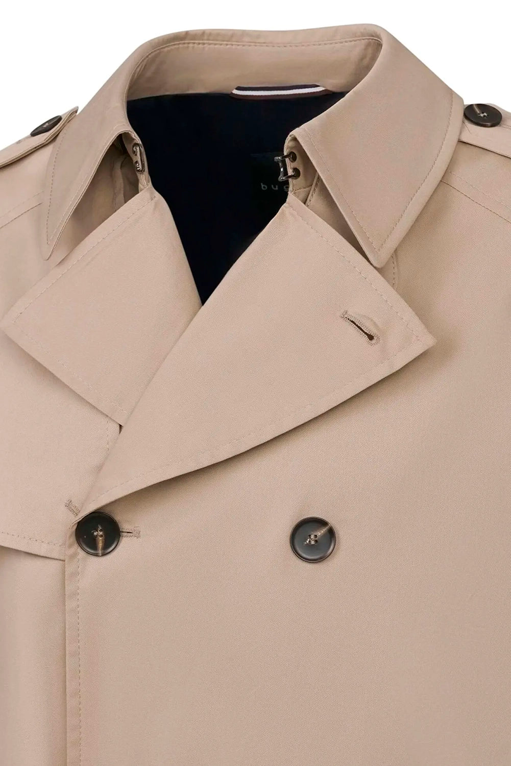 BUGATTI COTTON DOUBLE BREASTED TRENCHCOAT 7313