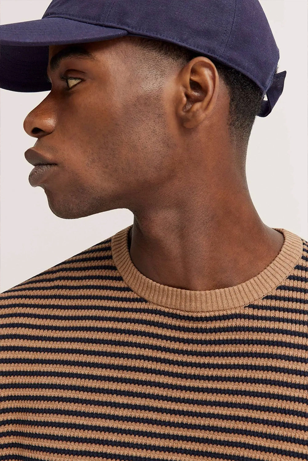 BUGATTI COTTON STRIPE CREWNECK L/S KNIT 7400