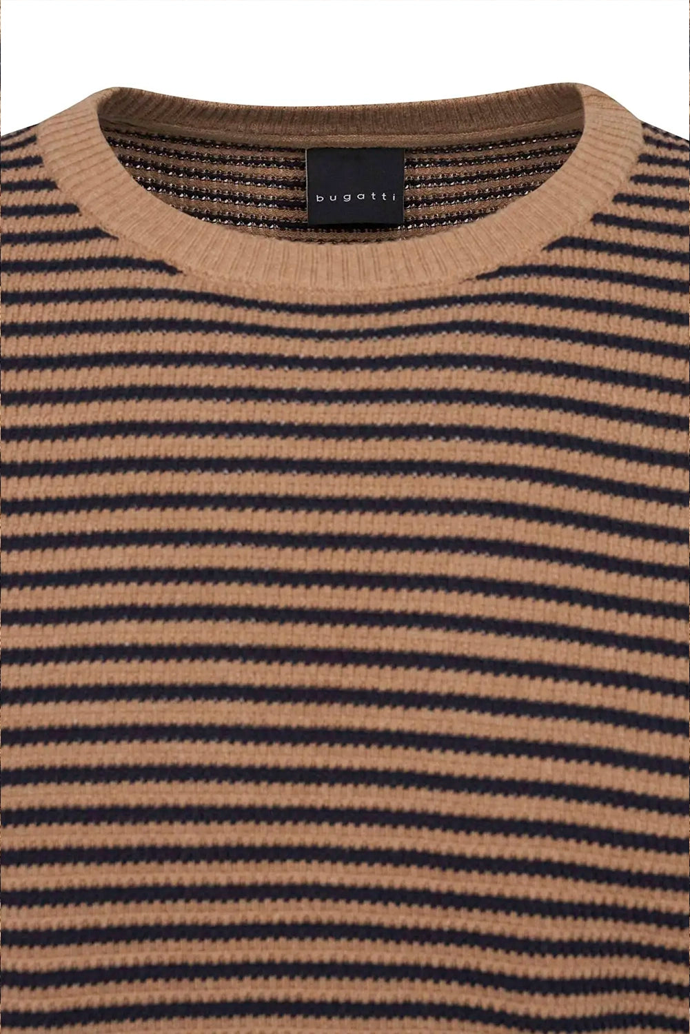 BUGATTI COTTON STRIPE CREWNECK L/S KNIT 7400