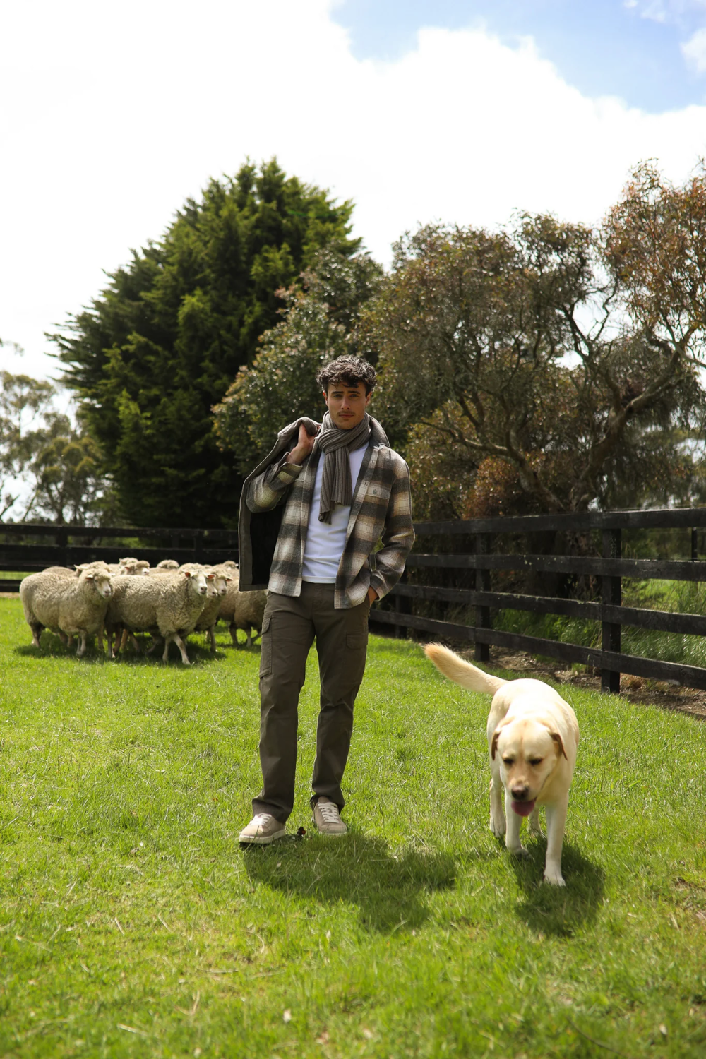 JAMES HARPER LARGE CHECK WOOL MIX OVERSHIRT JHJ154