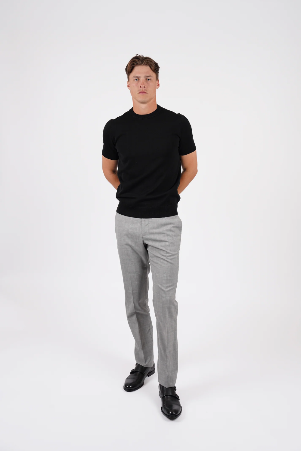 HARDY AMIES COTTON SILK S/S KNITWEAR TSHIRT