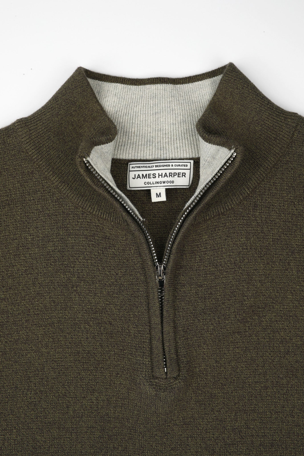 JAMES HARPER 1/4 ZIP NECK COTTON KNIT JHK84