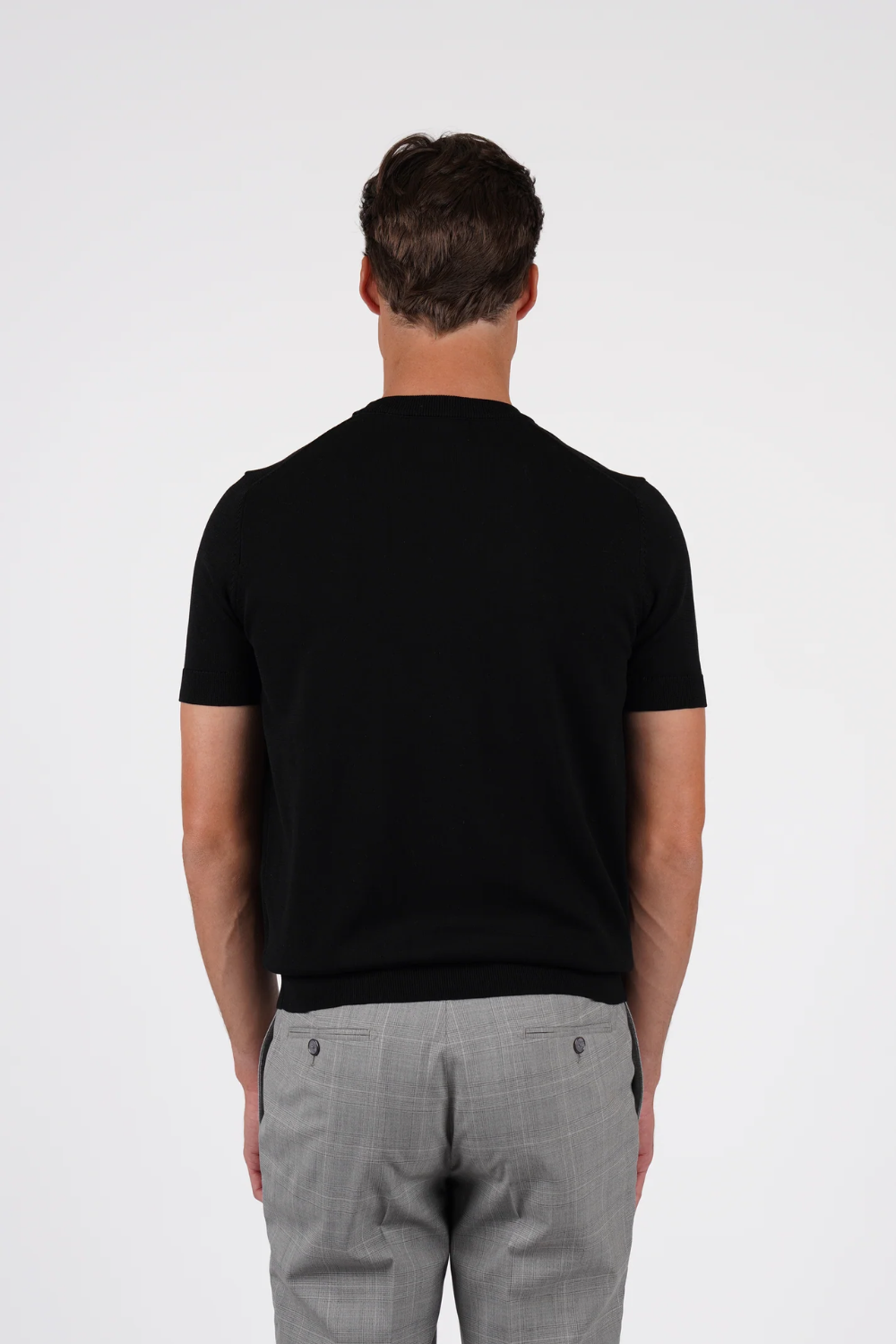 HARDY AMIES COTTON SILK S/S KNITWEAR TSHIRT