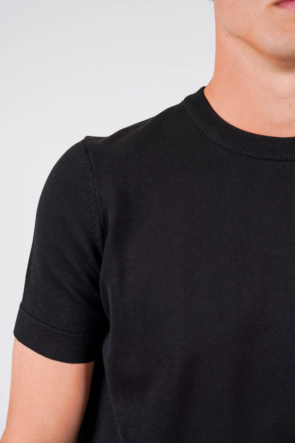 HARDY AMIES COTTON SILK S/S KNITWEAR TSHIRT