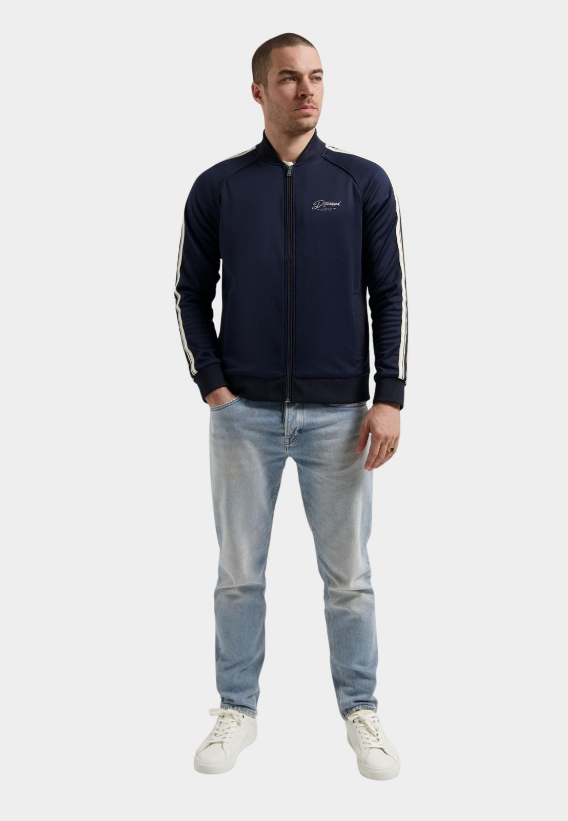 DSTREZZED KJEL VEST ZIP THRU TRACK JACKET 211712