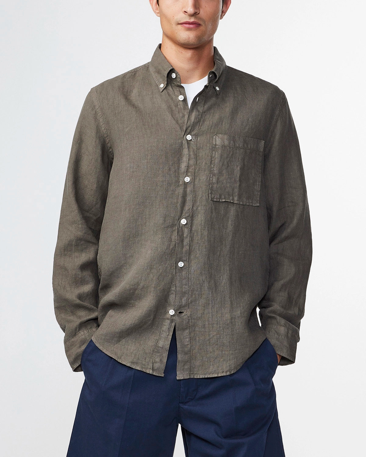 NN07 ARNE L/S PURE LINEN BD SHIRT 5706