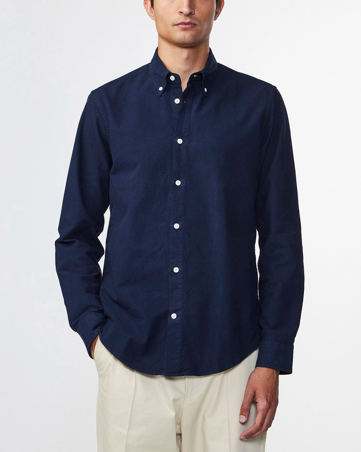 NN07 ARNE L/S ORGANIC COTTON OXFORD SHIRT 5725