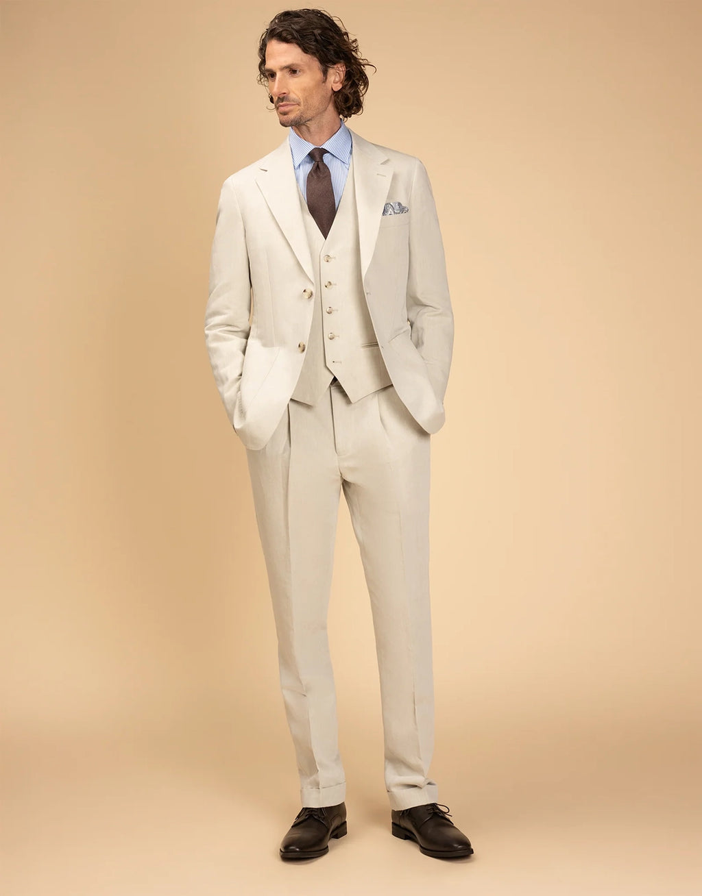 REMBRANDT MALTA LINEN COTTON SUIT JACKET CF9512J