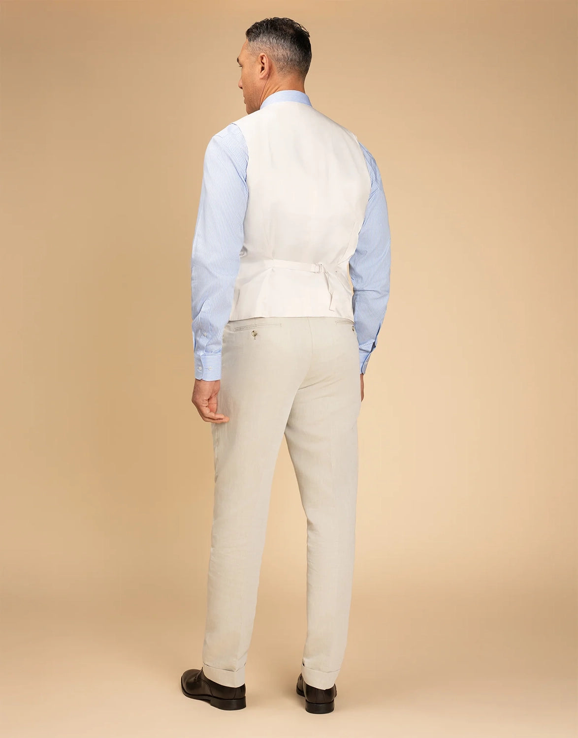 REMBRANDT CHURCHILL LINEN COTTON WAISTCOAT CF9512V