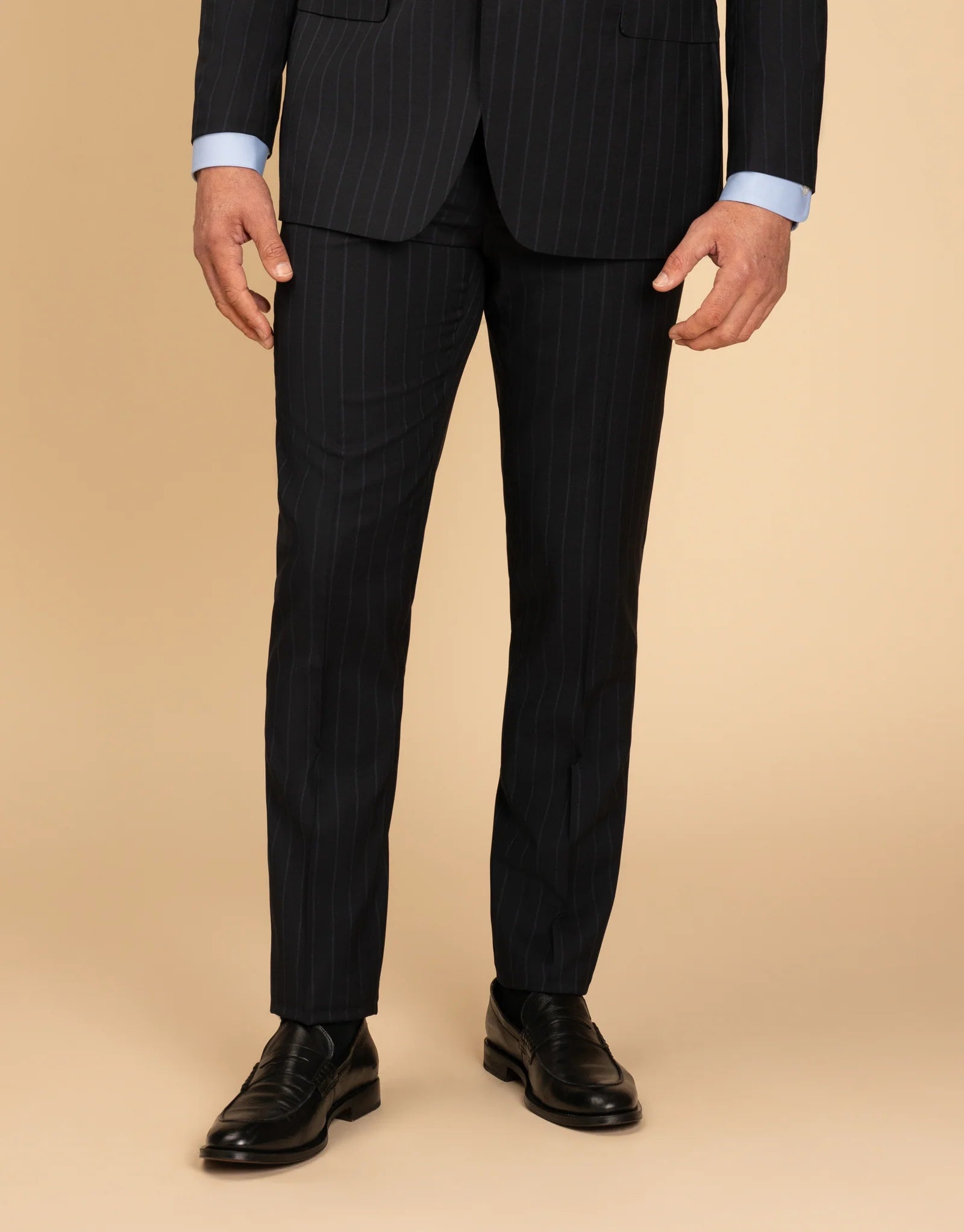 REMBRANDT LOTUS REDA WOOL PINSTRIPE SUIT TROUSER CI0179T