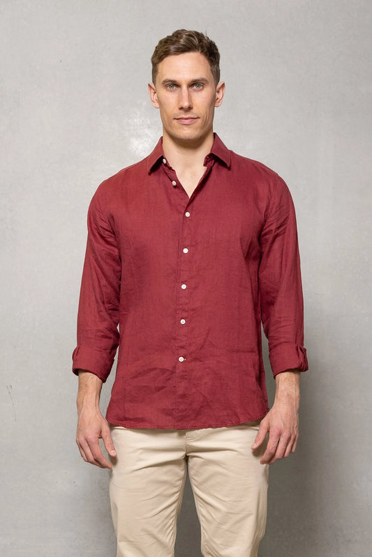 CUTLER & CO BLAKE L/S PURE LINEN SHIRT CO21259