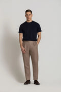 CUTLER CLIVE 100% LINEN PLEATED TROUSER CS10409