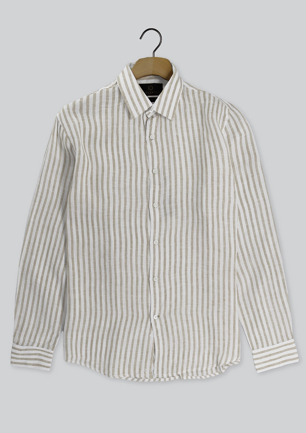 CUTLER & CO BLAKE L/S PURE LINEN STRIPE SHIRT CS21371