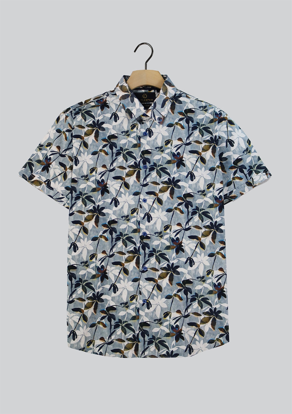 CUTLER BRODY STRETCH COTTON AOP S/S SHIRT CS21445