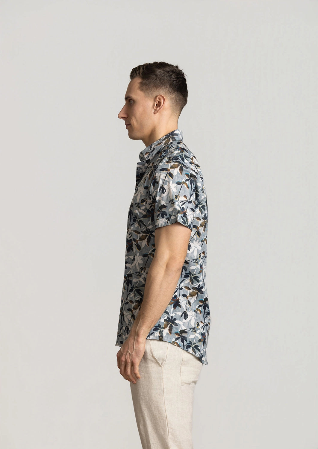 CUTLER BRODY STRETCH COTTON AOP S/S SHIRT CS21445