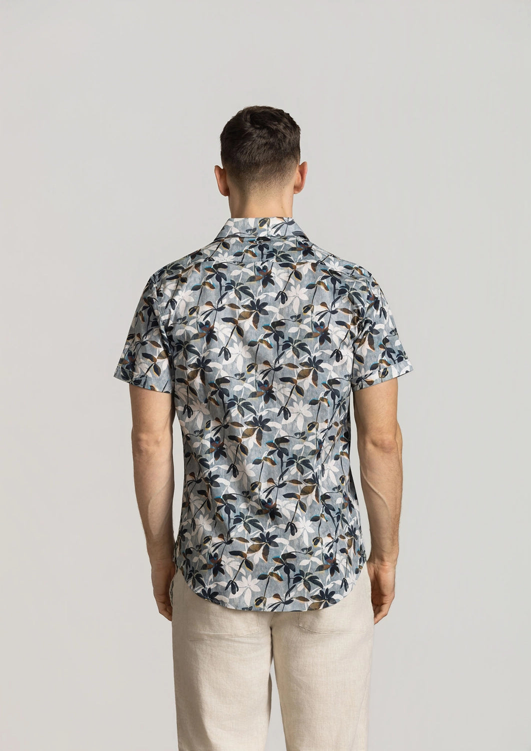 CUTLER BRODY STRETCH COTTON AOP S/S SHIRT CS21445