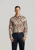 CUTLER BEAUMONT STRETCH COTTON L/S AOP SHIRT CS21449
