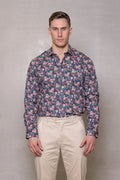 CUTLER & CO BLAKE FLORAL PRINT STRETCH COTTON L/S SHIRT CW21403
