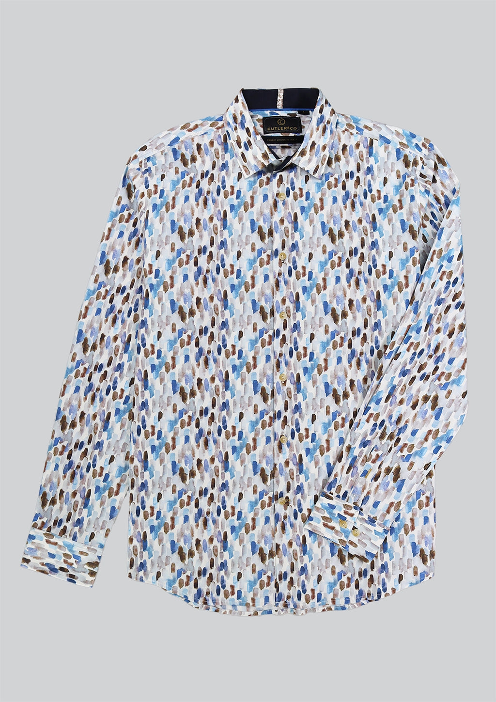 CUTLER BLAKE AOP STRETCH COTTON L/S SHIRT CW21483