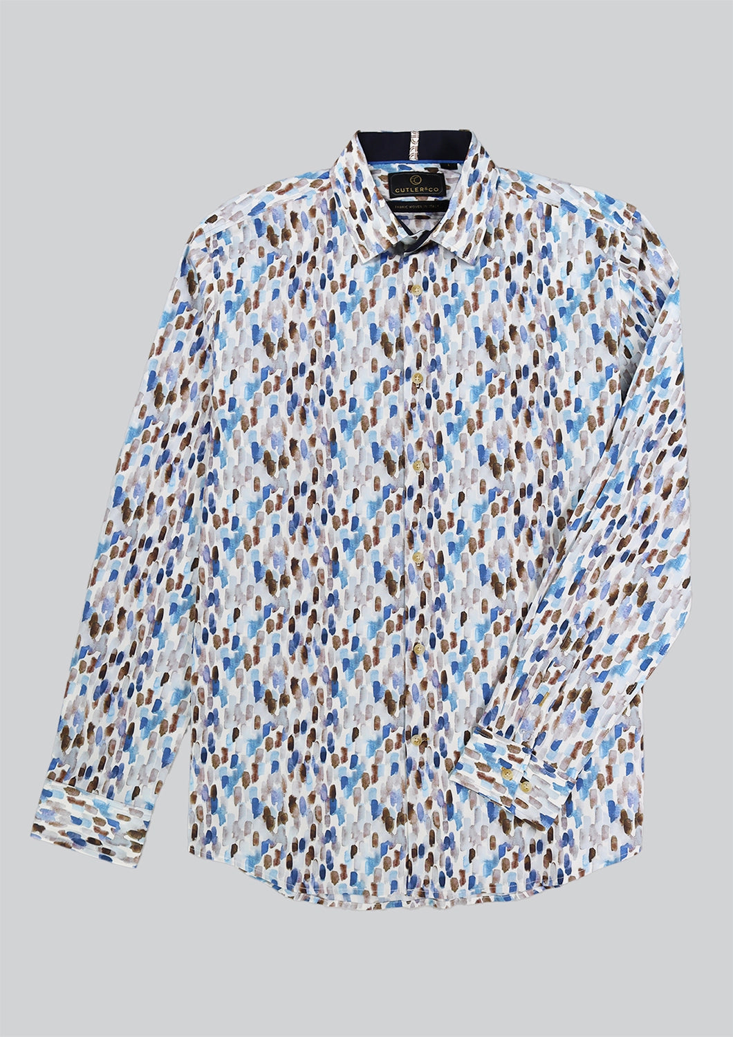 CUTLER BLAKE AOP STRETCH COTTON L/S SHIRT CW21483