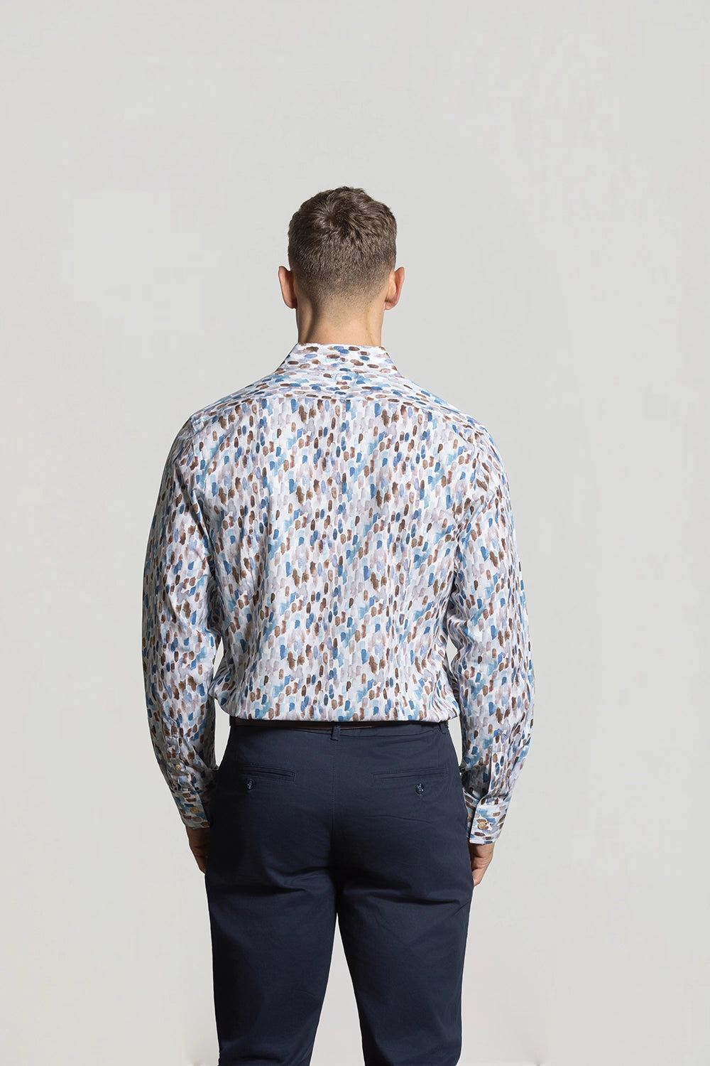 CUTLER BLAKE AOP STRETCH COTTON L/S SHIRT CW21483
