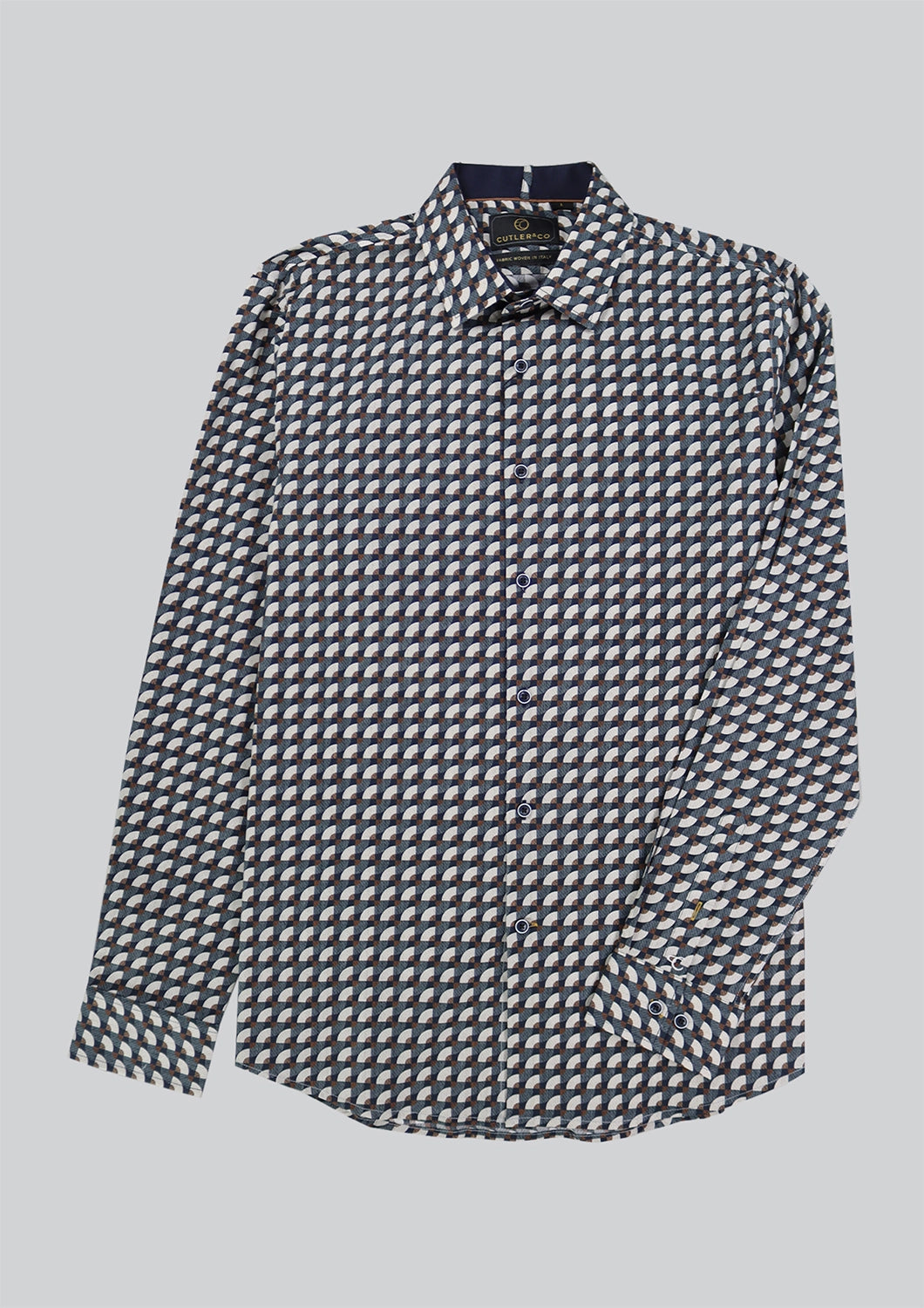 CUTLER BLAKE AOP STRETCH COTTON L/S SHIRT CW21485