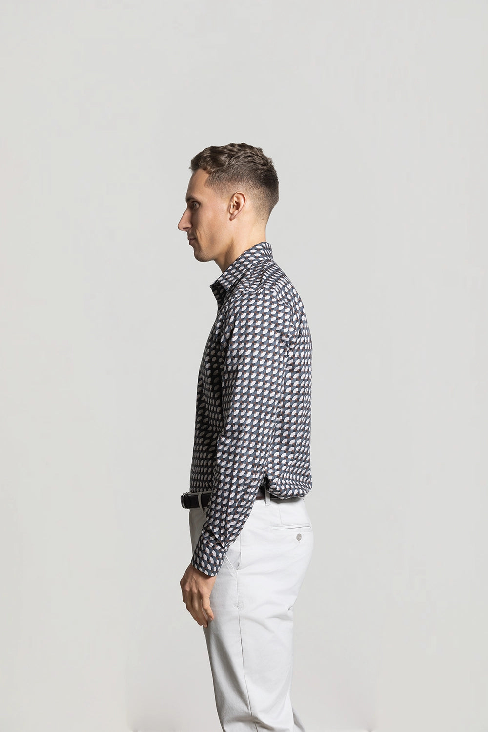 CUTLER BLAKE AOP STRETCH COTTON L/S SHIRT CW21485