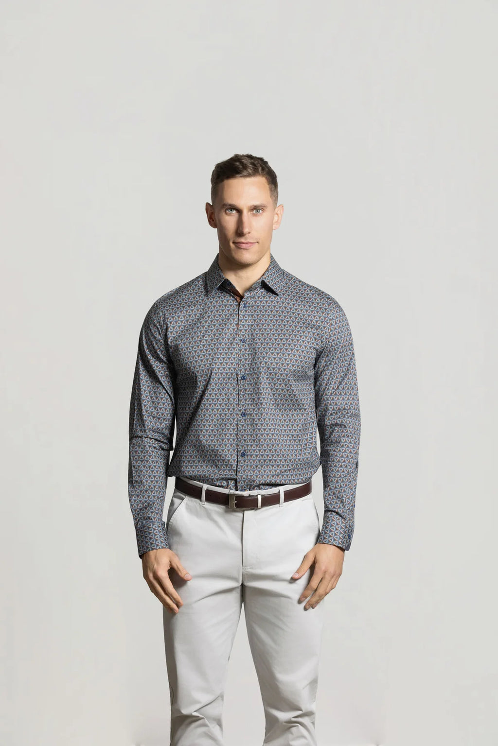 CUTLER RICHARD AOP STRETCH COTTON L/S SHIRT CW21486