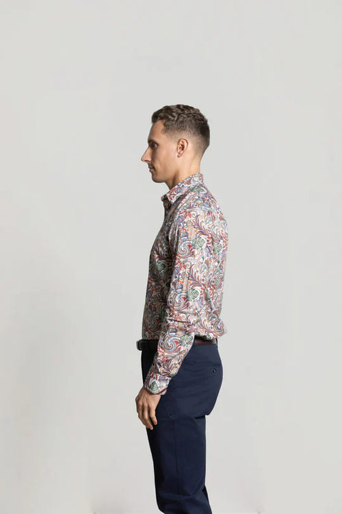 CUTLER CLYDE AOP STRETCH COTTON L/S SHIRT CW21488