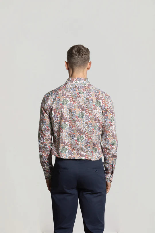 CUTLER CLYDE AOP STRETCH COTTON L/S SHIRT CW21488