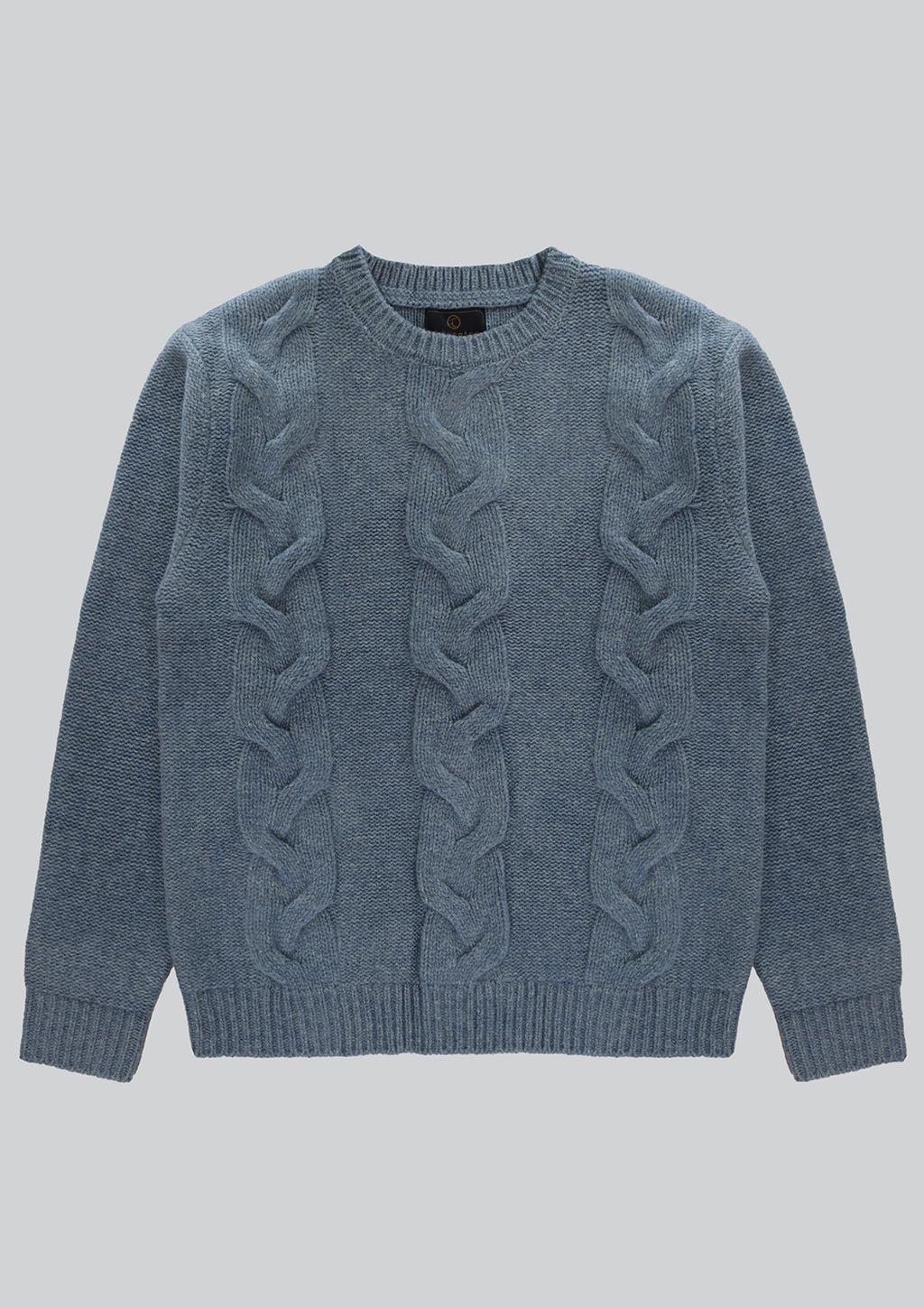 CUTLER & CO ISSAC 100% AUSTRALIAN MERINO WOOL CABLE CREW NECK KNIT CW31100