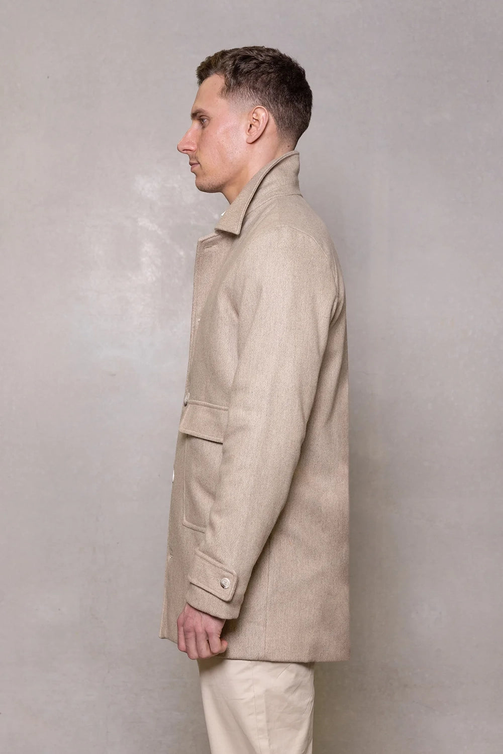 CUTLER & CO LEONARD PURE WOOL COAT CW40612