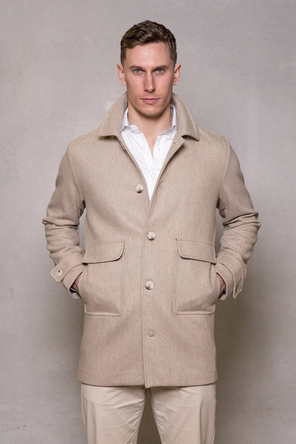 CUTLER & CO LEONARD PURE WOOL COAT CW40612