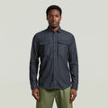 GSTAR MARINE SCARLET DENIM SLIM L/S SHIRT D24963