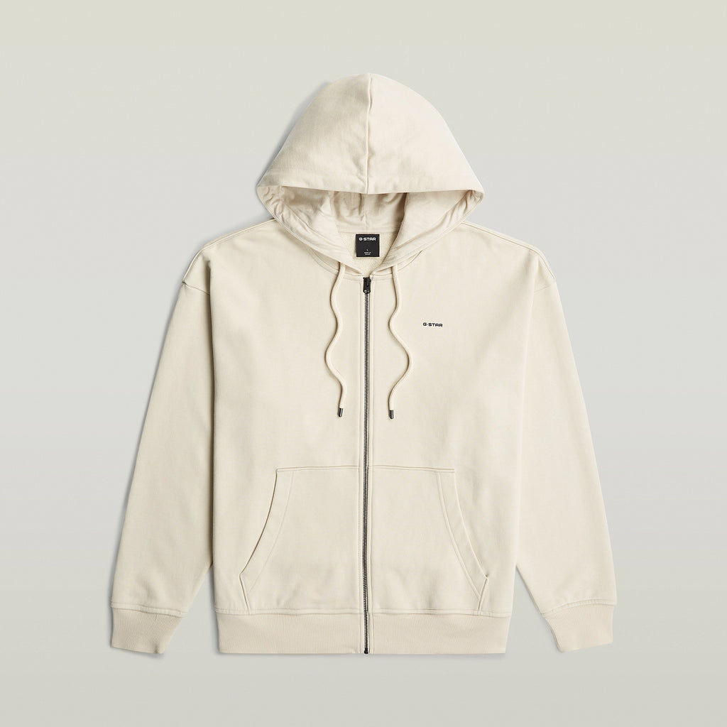 GSTAR BACK GRAPHIC LOOSE FIT HOODED ZIP THRU SWEATSHIRT D28865