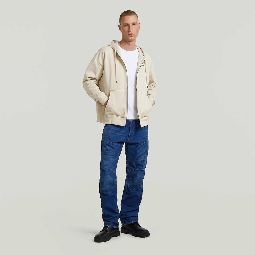 GSTAR BACK GRAPHIC LOOSE FIT HOODED ZIP THRU SWEATSHIRT D28865