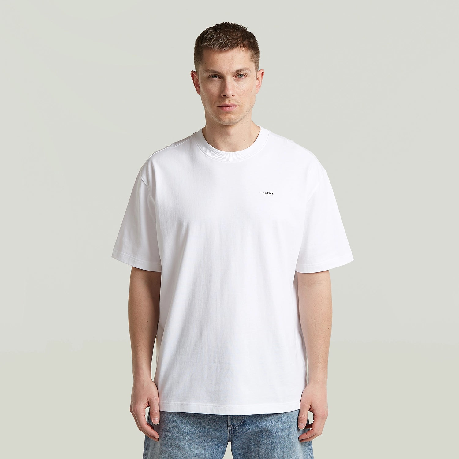 GSTAR BACK GRAPHIC RELAXED FIT NOVO DRY JERSEY TSHIRT D28884