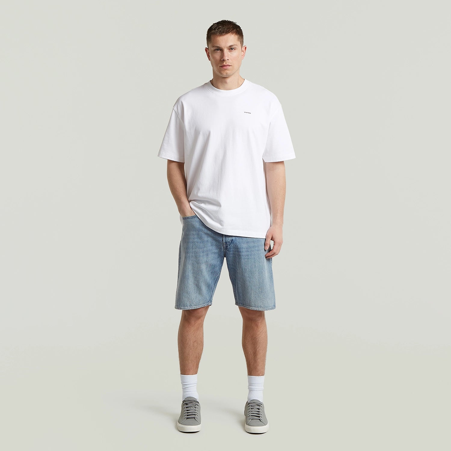 GSTAR BACK GRAPHIC RELAXED FIT NOVO DRY JERSEY TSHIRT D28884
