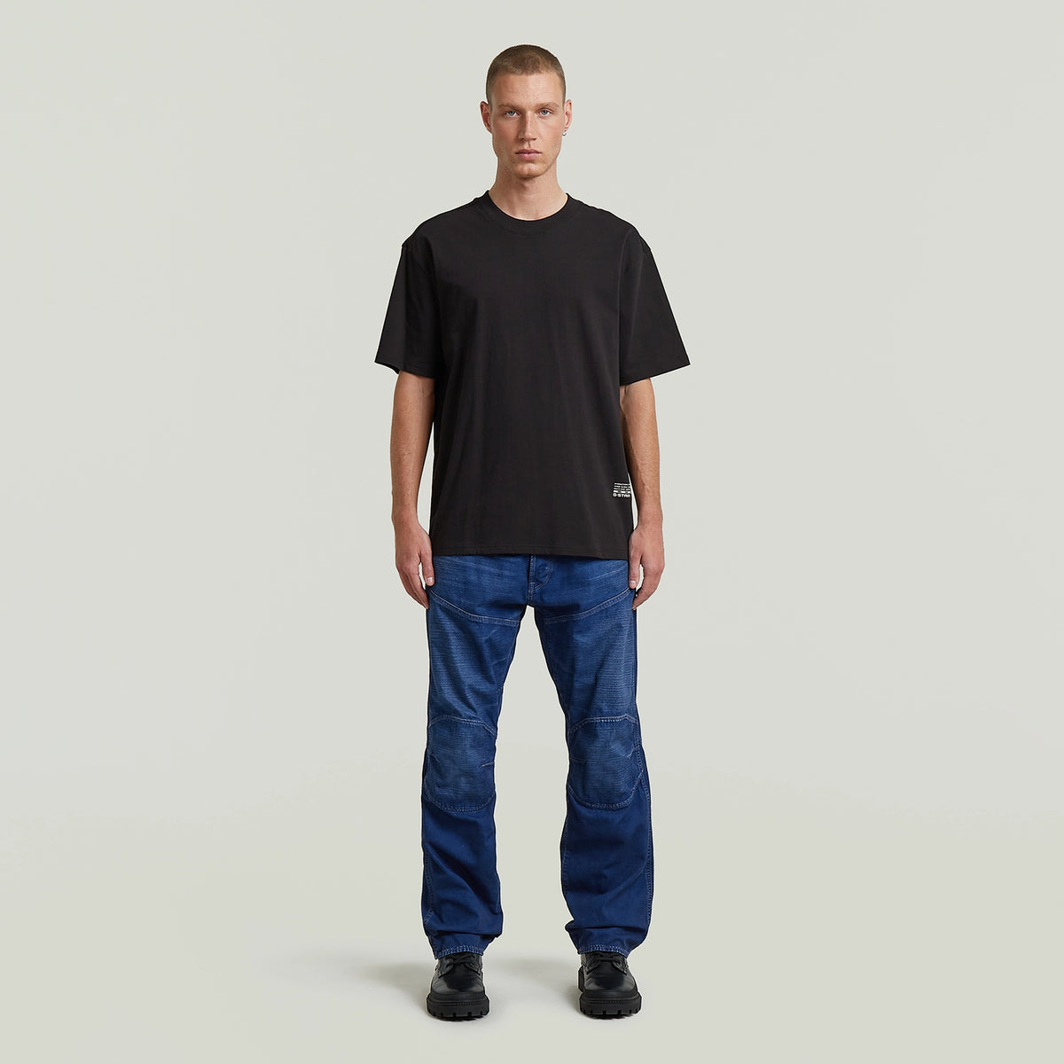 GSTAR BACK APPLIQUE RELAXED FIT NOVO DRY JERSEY TSHIRT D28886